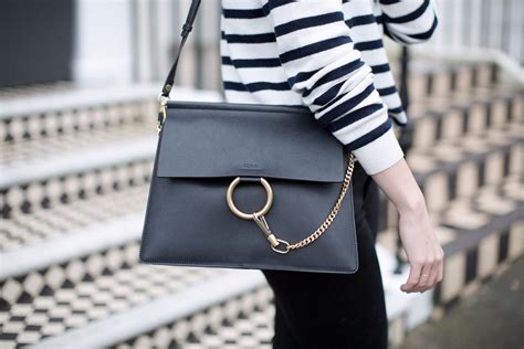 chloe faye black full leather|chloe faye bag review.